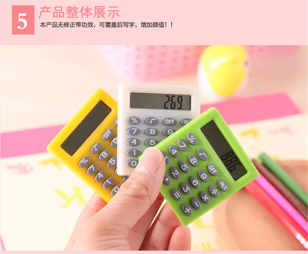 Мода цифровой калькулятор с LED часы Функция Повседневное силиконовые спортивные