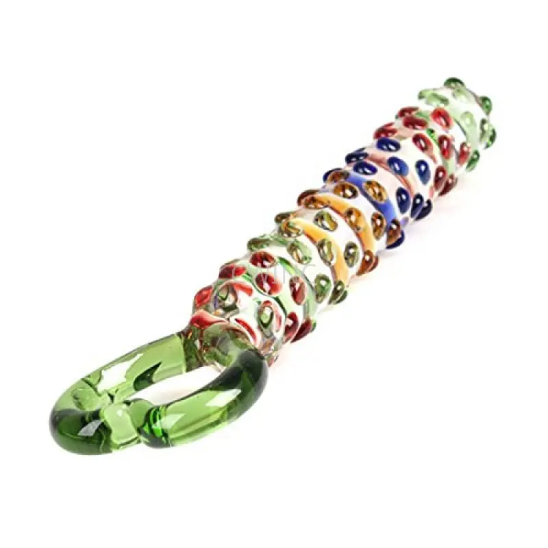 CW0074 Heart Shape Crystal Glass AV Stick with Spots Masturbation Rod Anal Plug | Красота и здоровье