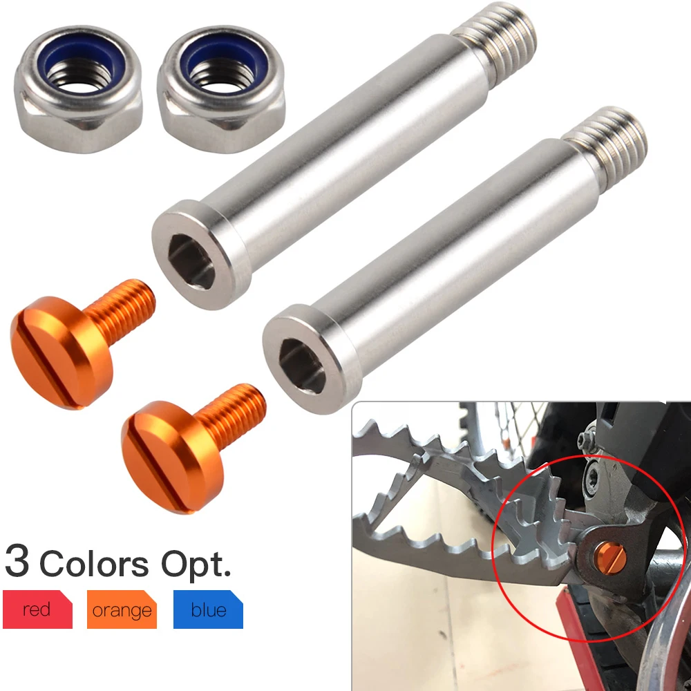 

Footrests Foot Pegs Rest Pedal Pin For KTM 80 85 125 150 200 250 300 350 400 450 500 530 SX SXF EXC EXCF XC XCF XCW XCFW 04-2022