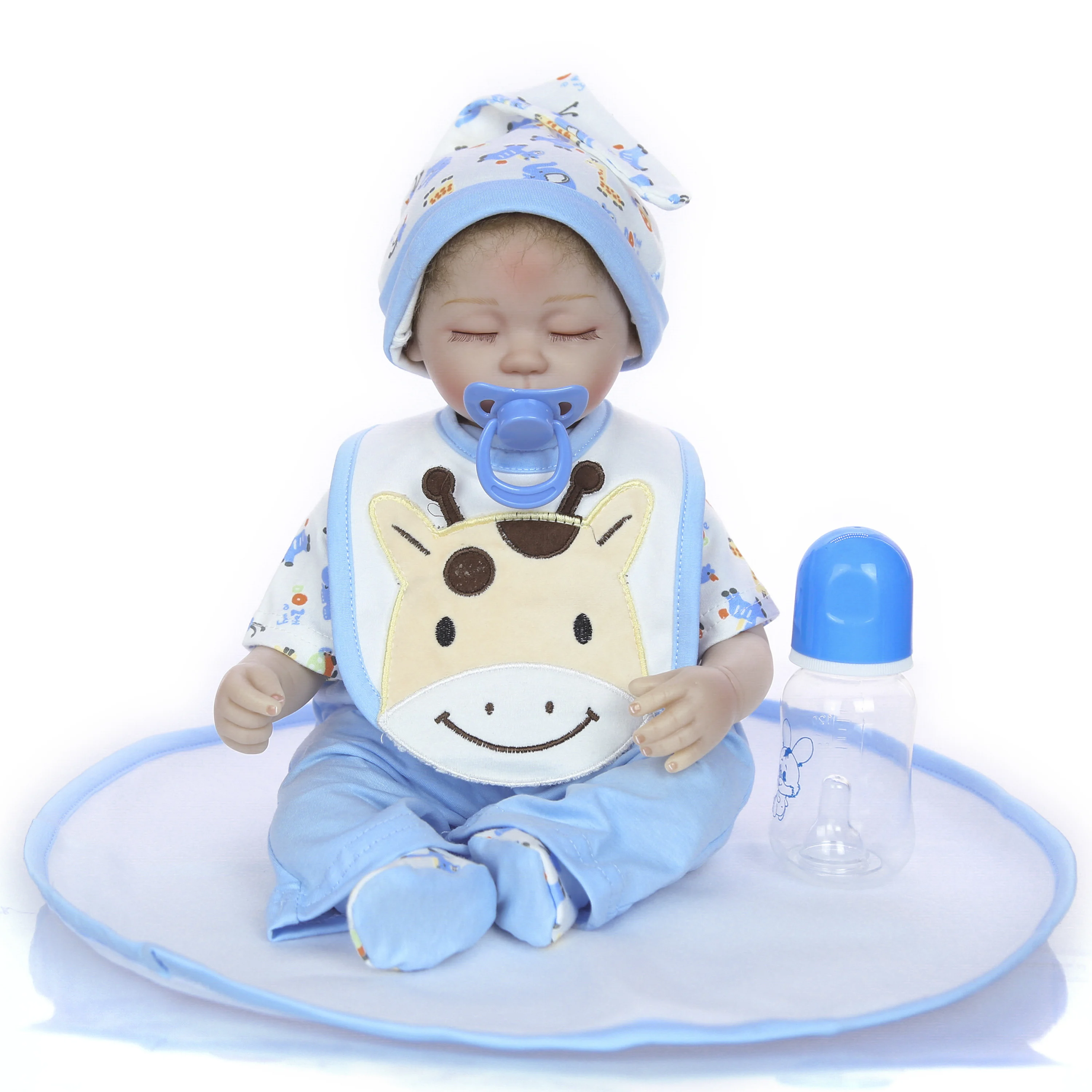 Оптовая Продажа 17 дюймов 42 см реалистичные близнецов Reborn Baby Doll ткани тела