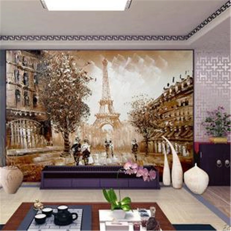 BEIBEHANG Безшовные 3D стереоскопические обои гостиной ТВ задняя стена фресок живописи LANDSCAPE WALLPAPER.