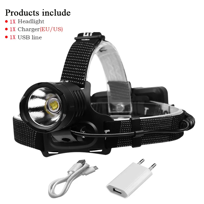 xhp70 headlamp H Головной фонарь светодиодный перезаряжаемый светодиодный фонарик с высокими люменами xhp70 налобный фонарь usb налобный фонарь 18650 налобный фонарь для рыбалки - Испускаемый цвет: xhp70 headlamp H