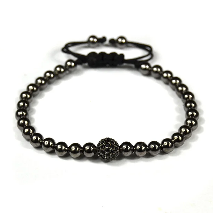 Плетеный браслет макраме мужские браслеты Женская мода 2018 ювелирные изделия