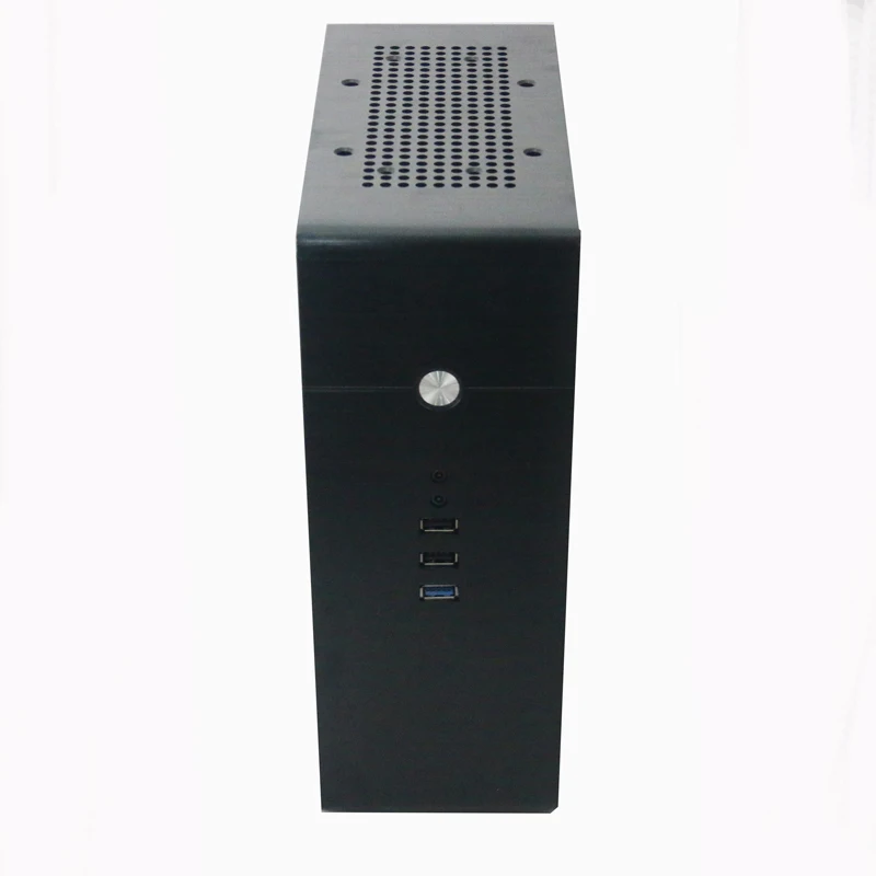 9000 ITX алюминиевый чехол для компьютера HTPC Настольный вертикальный маленький мини-шасси
