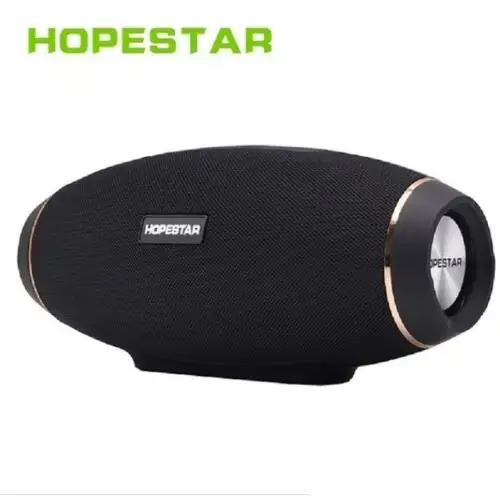 black HOPESTAR H20 беспроводной Blueteeth колонки Колонка портативный водонепроницаемый мега бас bluetooth стерео открытый сабвуфер TF USB - Цвет: black