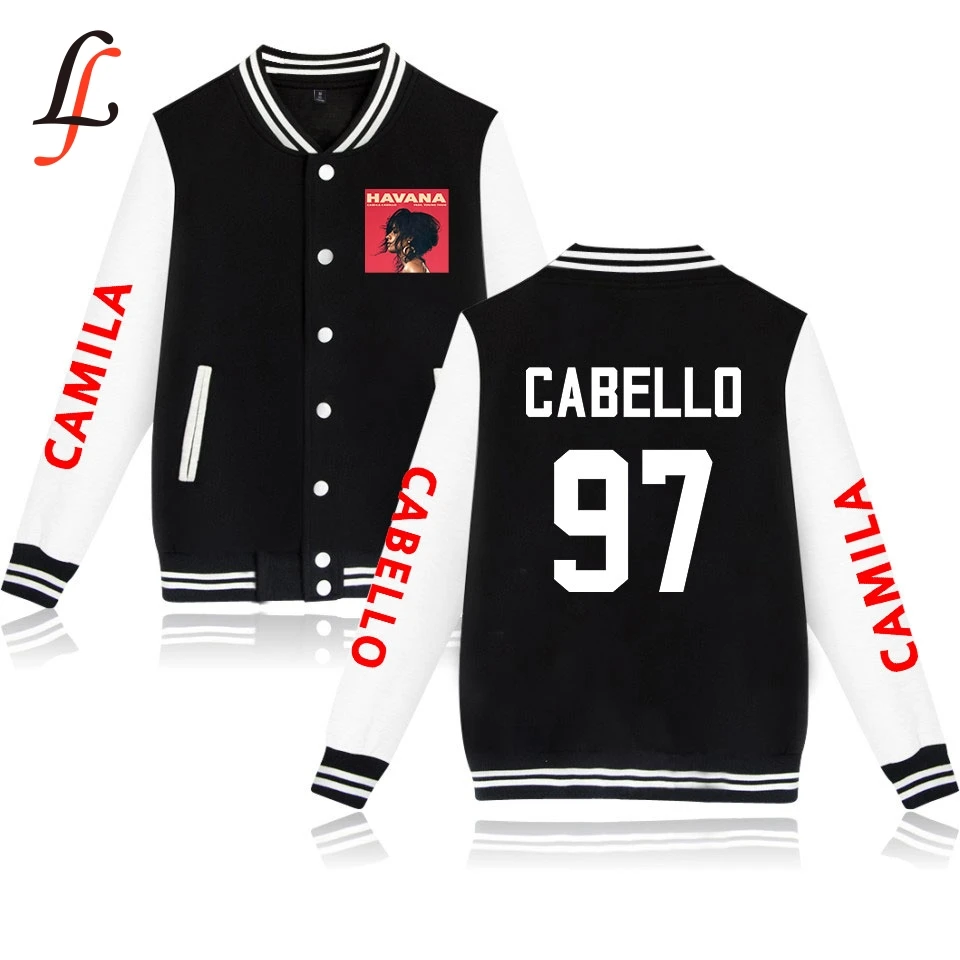 Camila cabello Harajuku толстовки для женщин/мужчин зимняя повседневная бейсбольная куртка