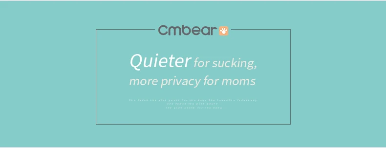 Cmbear Электрический молокоотсос USB BPA бесплатно с молочной бутылкой детское Грудное вскармливание 180 мл Грудное вскармливание молокоотсос для малышей