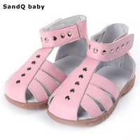 children sandals for girls 2020 new summer genuine leather kids roman sandals high top slip resistant girls flat princess shoes