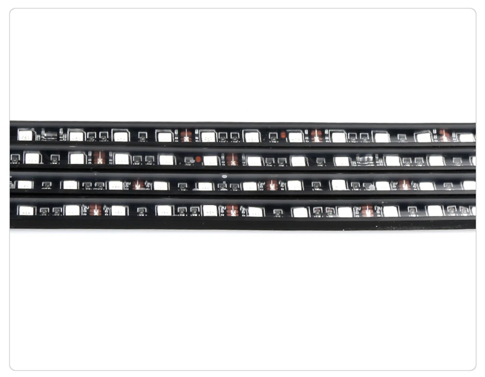 Шт. 4 шт. автомобиль RGB приложение Underglow светодиодные ленты 5050SMD декоративная