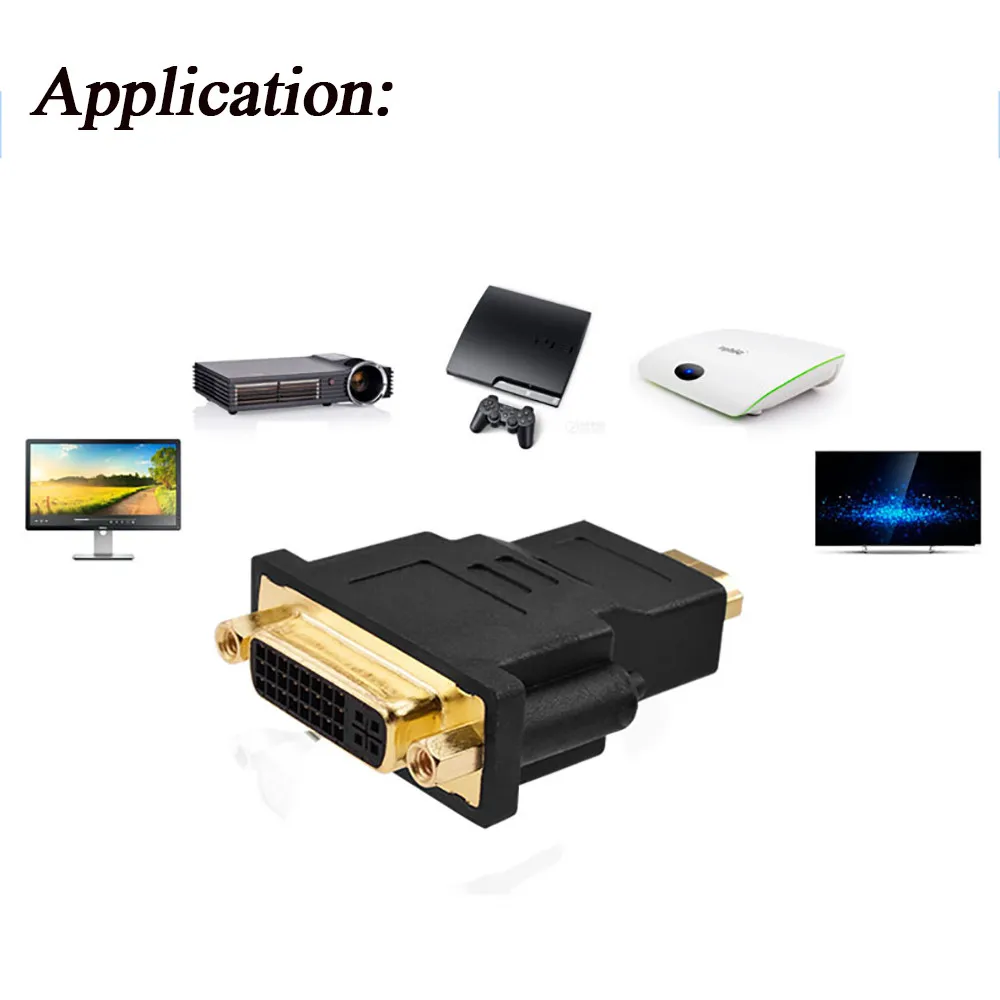 DVI-I женский аналоговый(24+ 5) к VGA Мужской(15-pin) разъем адаптера поддерживает 3D технологии, 4 к, реверсивный звуковой канал 56
