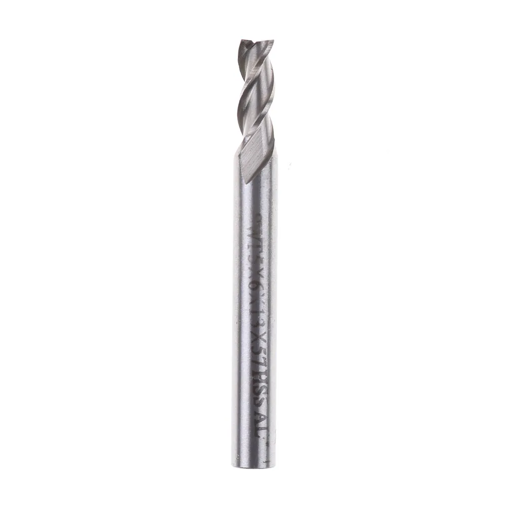 

1pc HSS & Aluminium End Mill Cutter Extended Milling Router Bit Cutters End Mill Cutter CNC Bit Extra Long 6mm 3 Flute