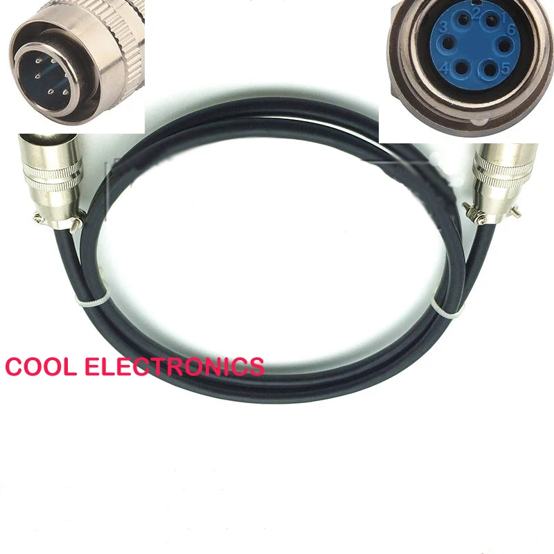 6 p pin XS12 Женский Мужской авиационный разъем штекер 12 мм кабель 1 м|cable connector|cable 1ml