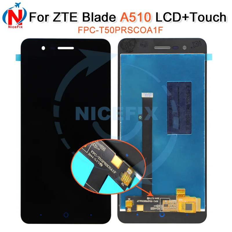 ЖК-дисплей для zte blade a510 дисплей сенсорный экран дигитайзер ZTE A510 Бесплатная