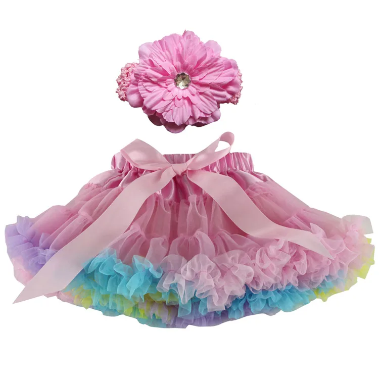 Baby Girl Kids Tutu Skirts Pettiskirt with Headband Set For Custome Party Wedding Dancing Birthday | Детская одежда и обувь