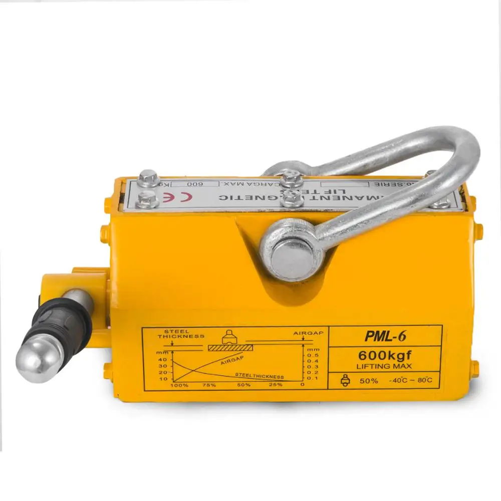 Стальной Магнитный подъемник 1320 фунтов металлический подъемный магнит 600 кг