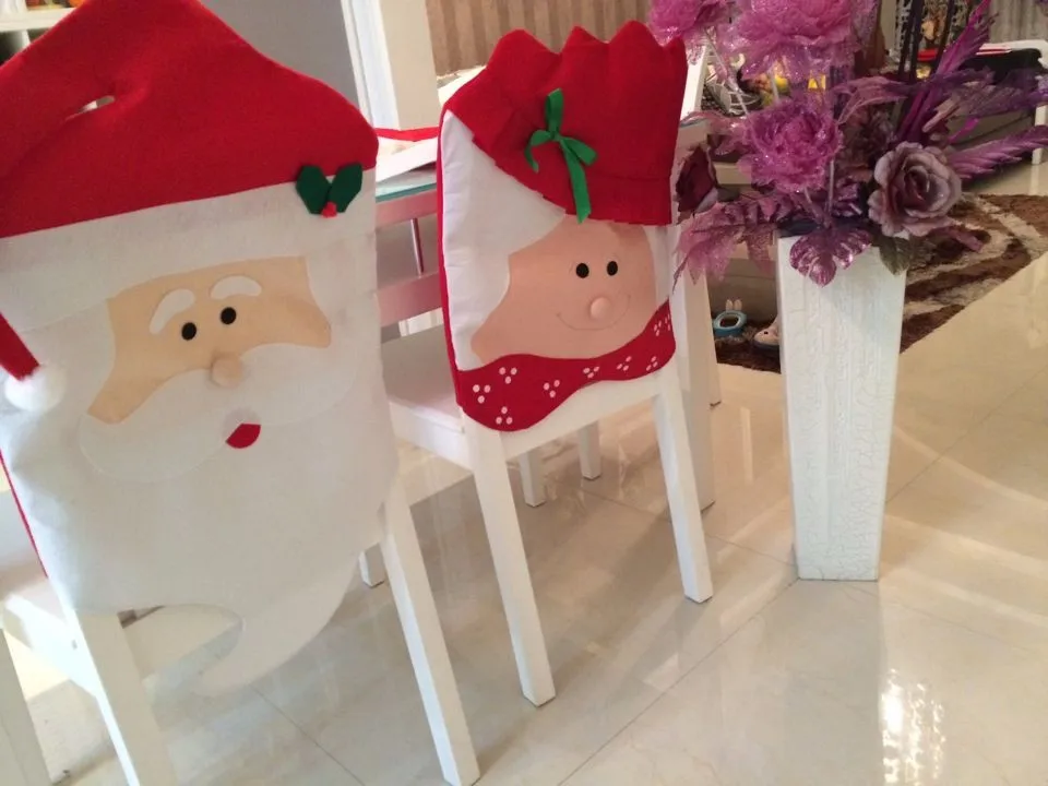 Прекрасный мистер и миссис санта клауса рождественские столовая стул домой ну