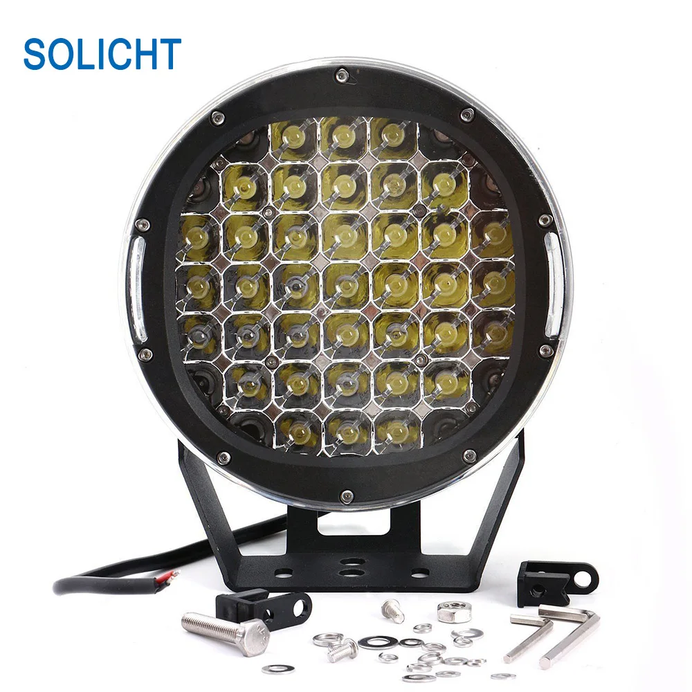 Solicht пара 10 дюймов 225 Вт внедорожный светодиодный Автомобильные фары внедорожные противотуманные пятна 4X4 ATV светодиодный свет работы IP67 4WD внедорожников внедорожник