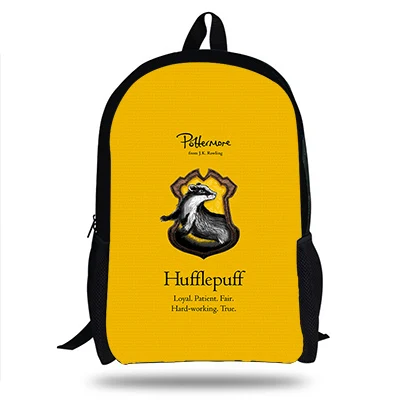 A8003 Harri Potter Hufflepuff Ravenclaw дизайнерская школьная сумка, рюкзак для студентов, школьная сумка, рюкзак для ноутбука, повседневный рюкзак, рюкзак - Цвет: A8003