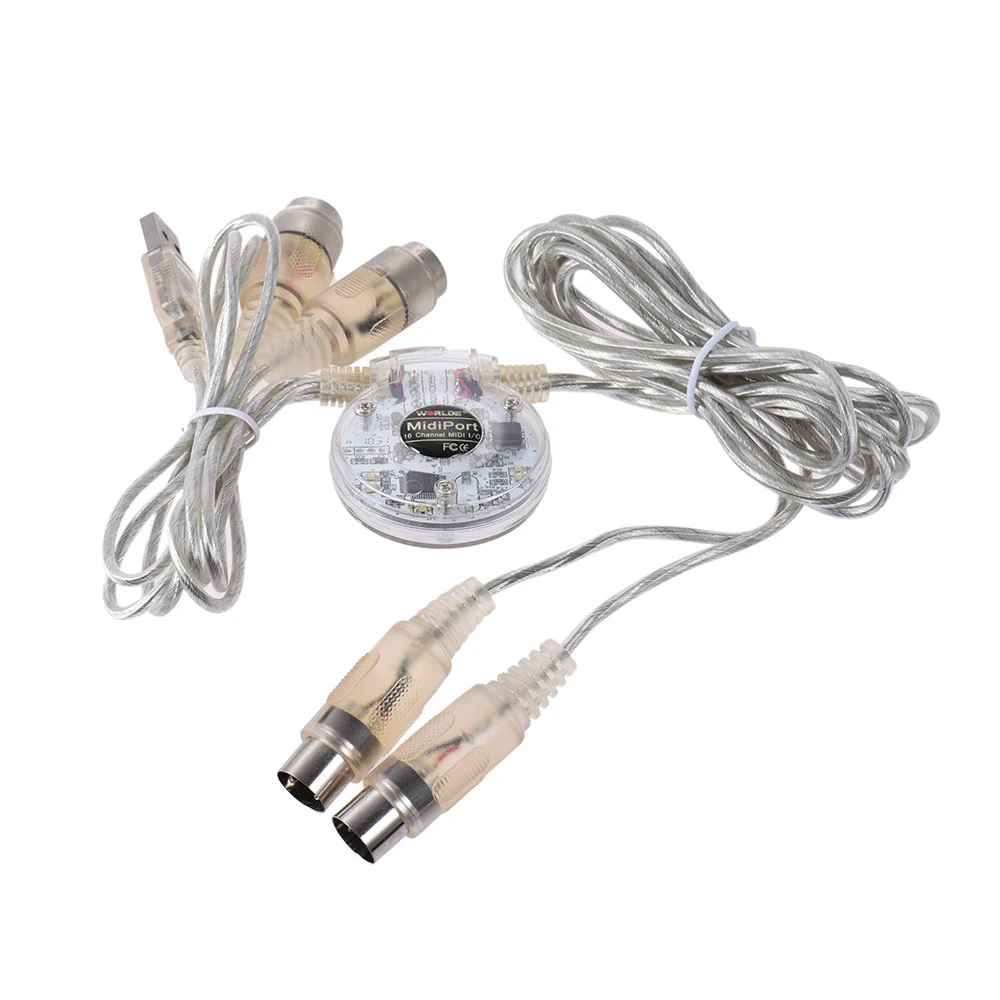 USB миди Интерфейс адаптер кабель шнура двойной 5-контактный разъем для подключения двух женских миди Вилки 2 метра для Mac ПК к музыке соединение клавиатуры