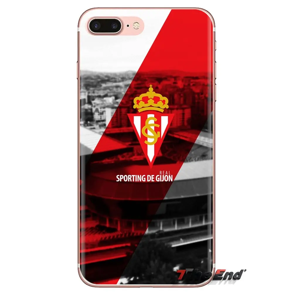 sporting gijon logo Anciana Fans Club For Xiaomi Redmi 4A S2 Note 3 3S 4 4X 5 Plus 6 7 6A Pro Pocophone F1 Transparent TPU Cover |