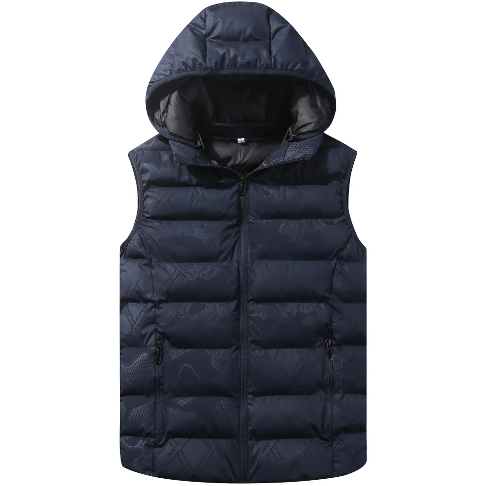2018 Camouflage sleeveless cotton jacket vest men mens winter vests Casual Cotton Print modis chaleco hombre gilet homme | Мужская