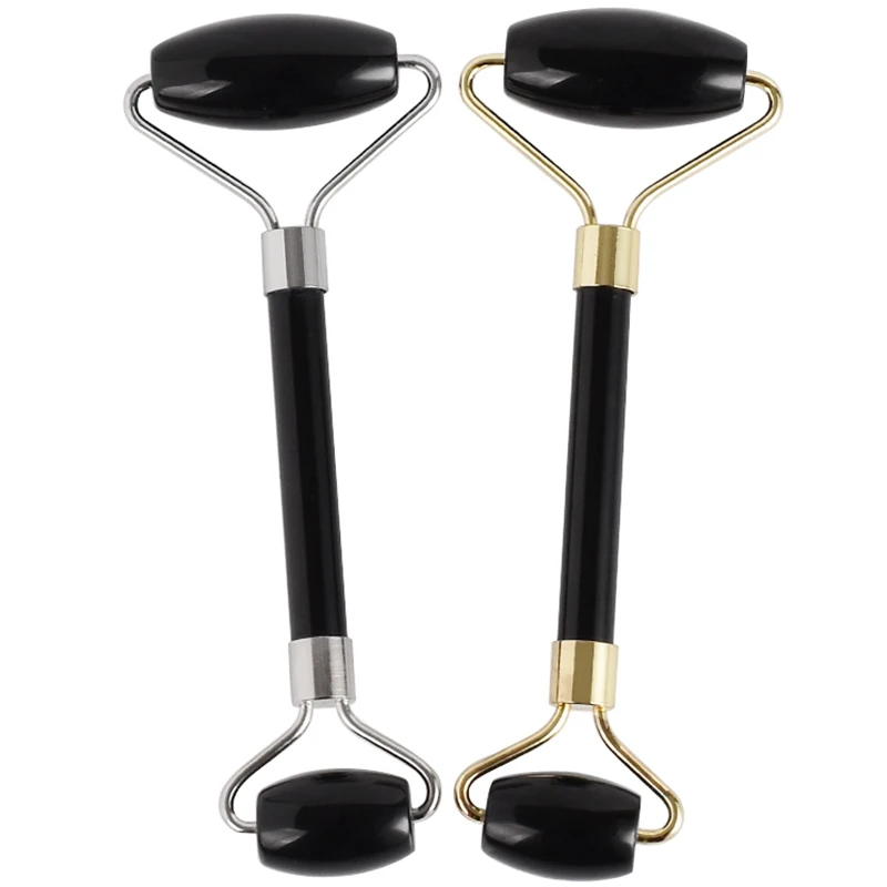 Массажный ролик для лица новый стиль натуральный обсидиан практичный нефрит