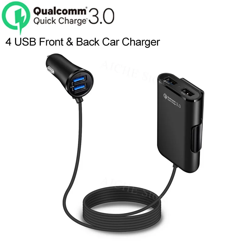 

4 порта QC 3,0 USB быстрые автомобильные наклейки для зарядного устройства Аксессуары для chevy silverado 1500 2500 3500 cruze lanyard malibu equinox