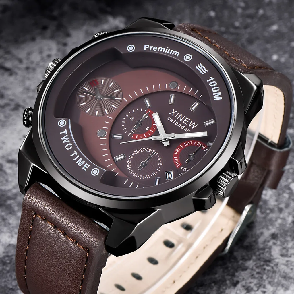 Мужские часы от известного бизнес модные кварцевые мужские наручные с