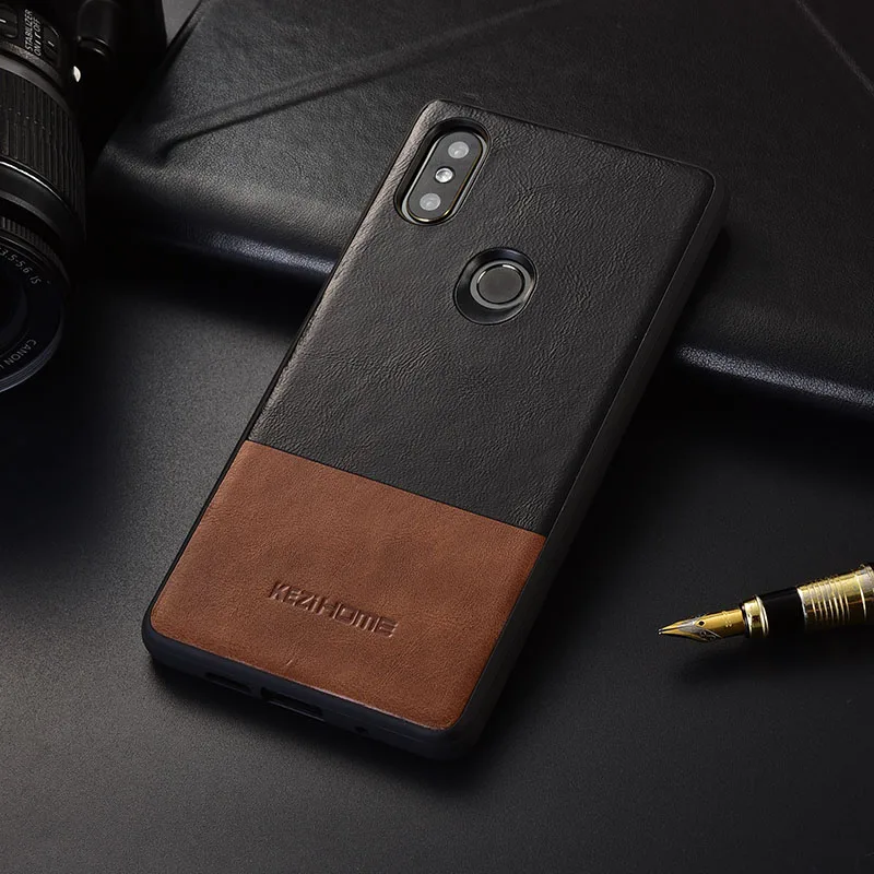 Чехол для Xiaomi Mi Mix 2S KEZiHOME роскошный популярный цвет натуральная кожа силиконовый