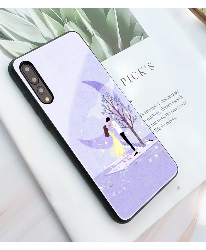 Для huawei Honor V20 чехол для huawei P20 чехол Mofi для huawei P20 Lite Nova 3E 3 3I 4 Honor 8X Max чехол с мультяшным котом лимоном