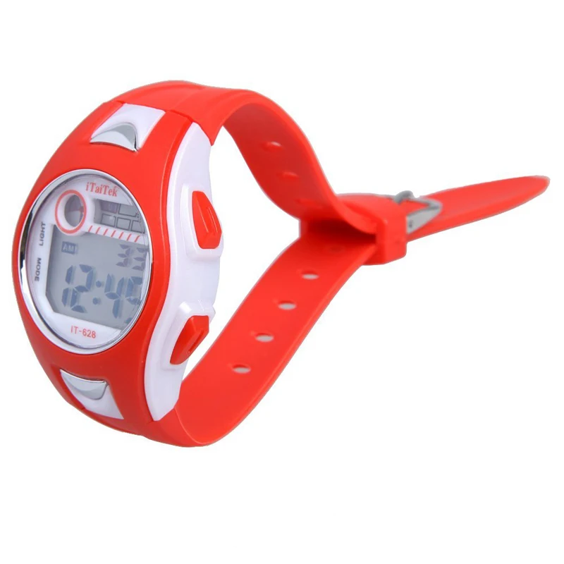 Детские спортивные цифровые водонепроницаемые Модные наручные часы для