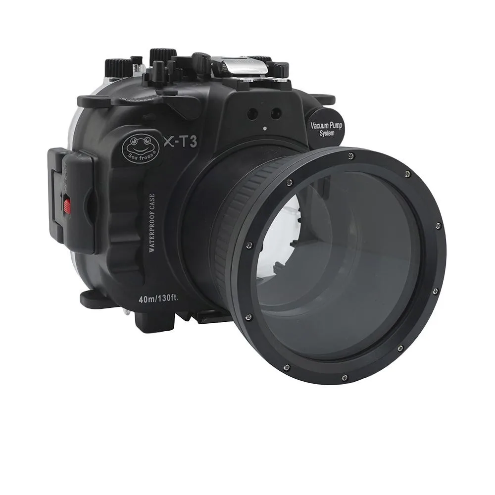 housing case black Водонепроницаемый чехол для подводной камеры комплект fp.1для Fujifilm X-T3 40 M/130FT белый черный - Color: housing case black