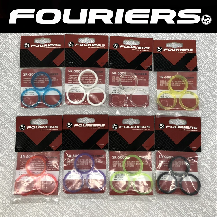 Вилка для велосипеда FOURIERS прозрачная нейлоновая верхняя крышка прокладка шайба