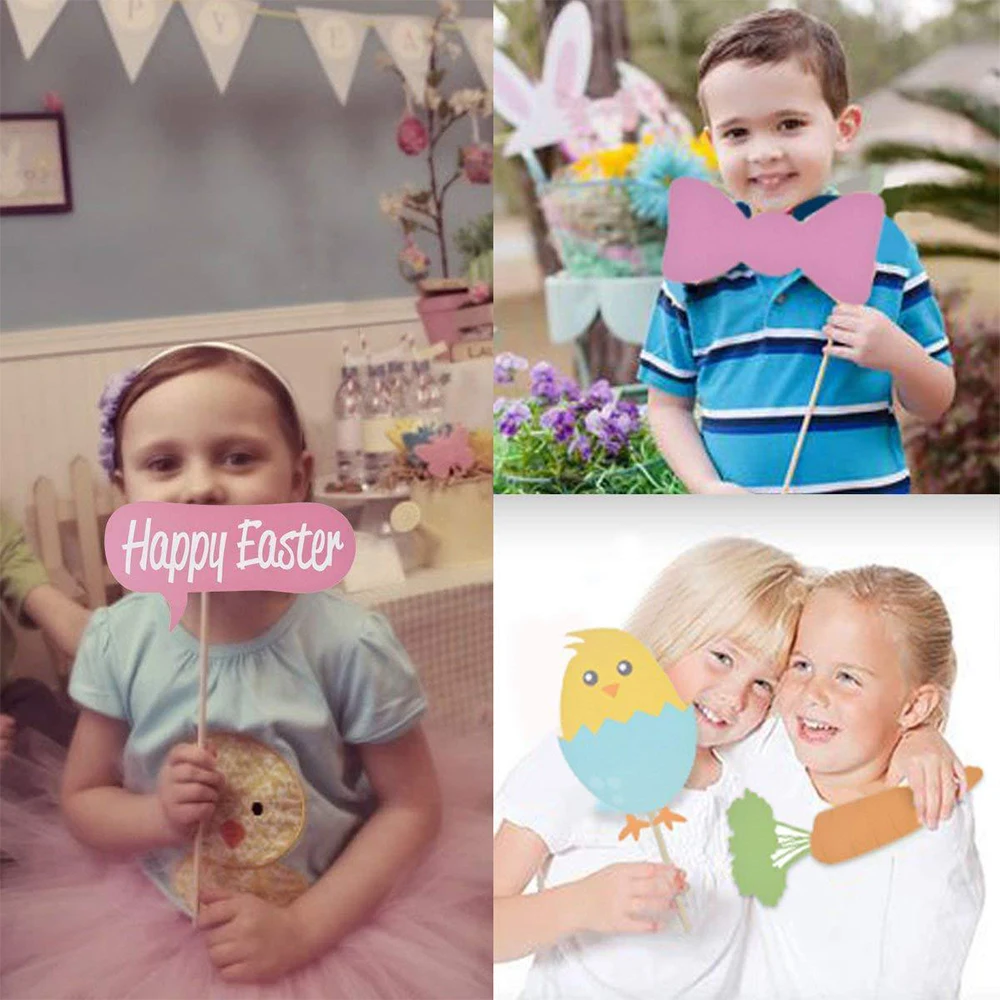 DIY Пасхальный счастливый реквизит для дня рождения фотостудии подставка