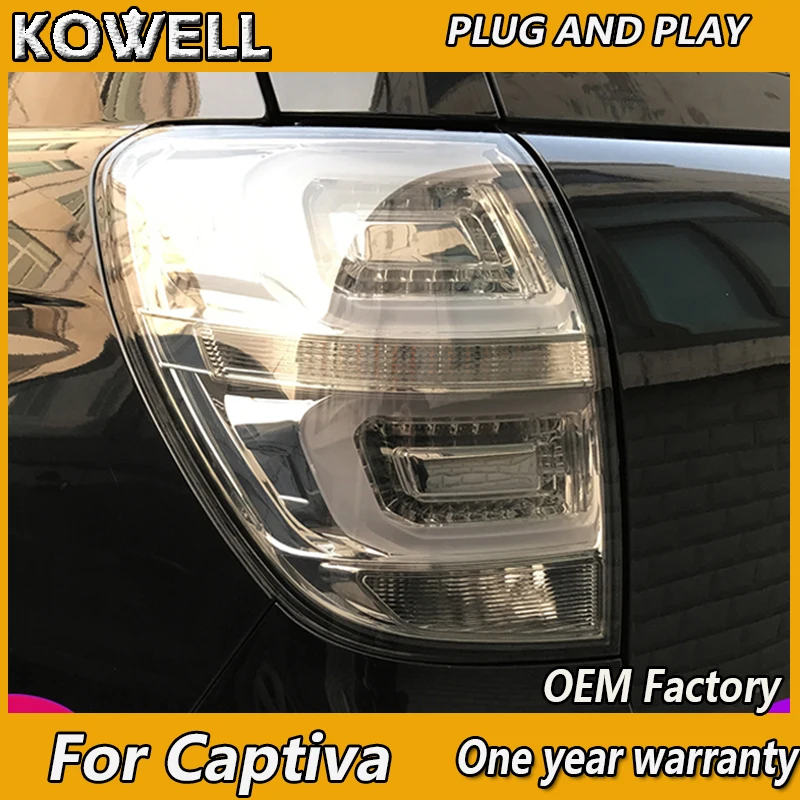 

KOWELL стайлинга автомобилей для Chevrolet Captiva 2009-2012-2016 задних сигнальных огней, светодиодный задний фонарь задний багажник крышка лампы drl + сигнала + тормоз + обратный