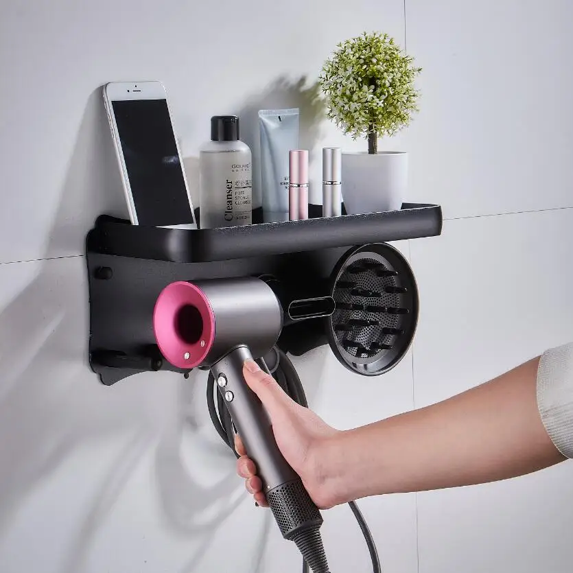 Специальная полка для Dyson Фен-держатель настенный стеллаж для ванной комнаты полка для Dyson сверхзвуковой Фен