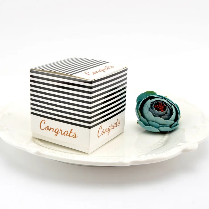 100 шт корейский стиль Полосатый Белый и черный выпускной церемонии Конфеты