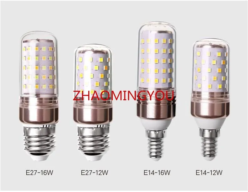 Ен E14 E27 8 Вт 12 16 Corn светильник SMD2835 светодиодный лампы 85 265V 3 цвета температуры
