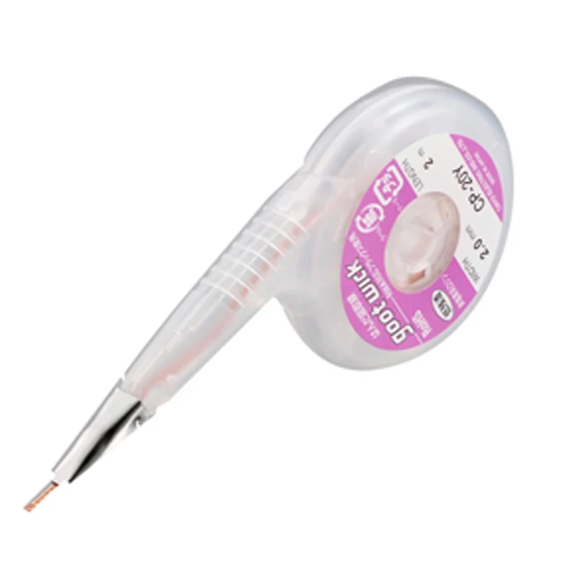 1 шт. 2 м Япония GOOT свинцово свинцовый RoHS MSDS Desoldering Wicks диспенсер пакет с ртом из