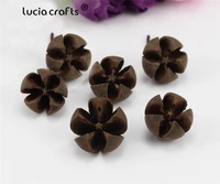 lucia crafts 20pcslot random size natural dried flowers nutshell handmade candy box christmas wedding decoration h0450