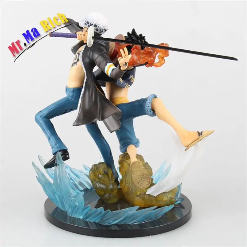 Аниме One Piece Luffy Vs Trafalgar Law 5 я годовщина ПВХ Фигурки игрушки 16 см|figuras anime|action figurepvc