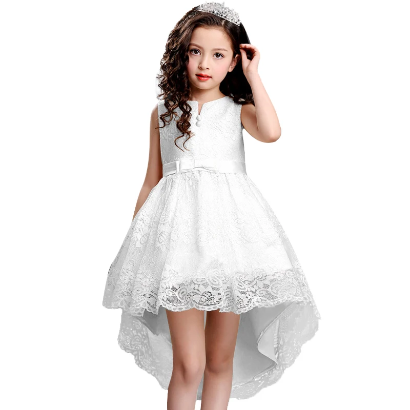 mitun Girl Dress Lace Mopping the floor Children Kids Dresses For Girls Birthday Outfits Evening Party Formal Wear | Детская одежда и