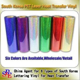 

0.49*50m Full Roll Laser Heat Transfer Vinyl South Korea Quality DIY T-Shirt Wholesale Price