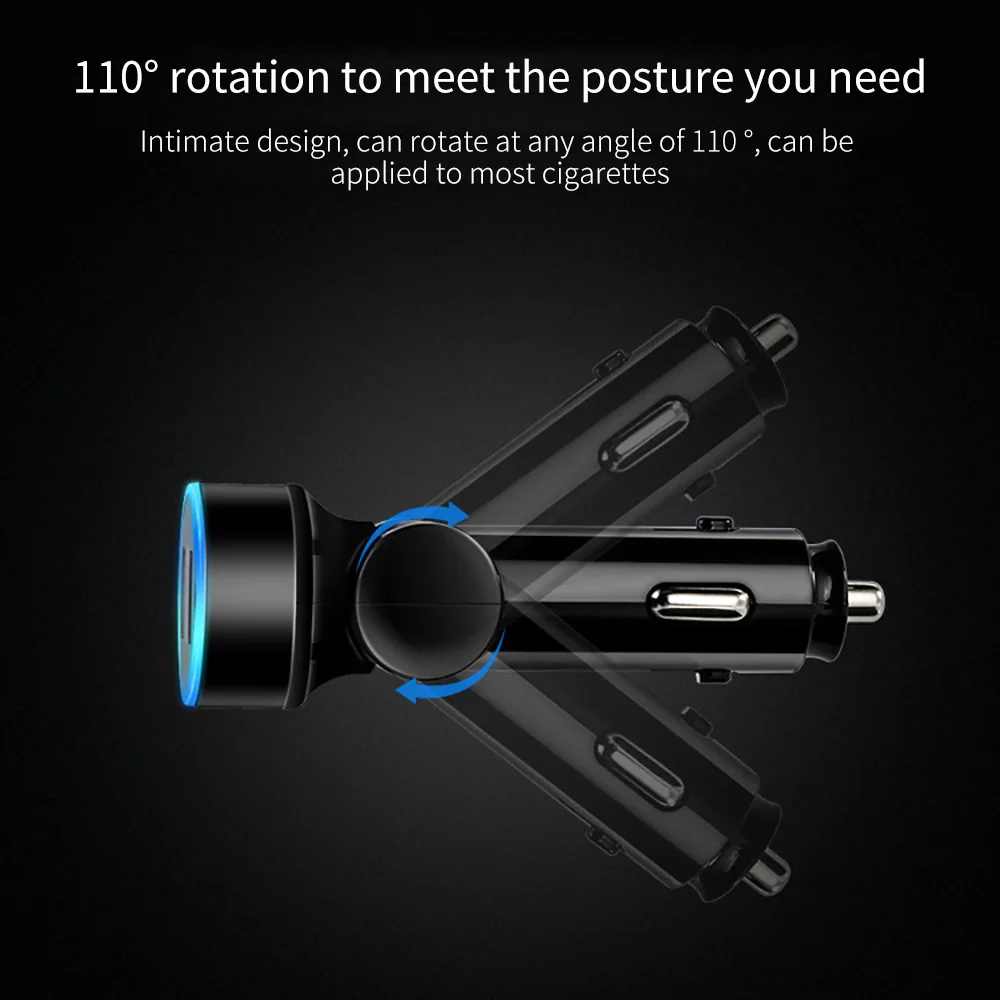 1 шт. автомобильное зарядное устройство для телефона двойной USB Автомобильное