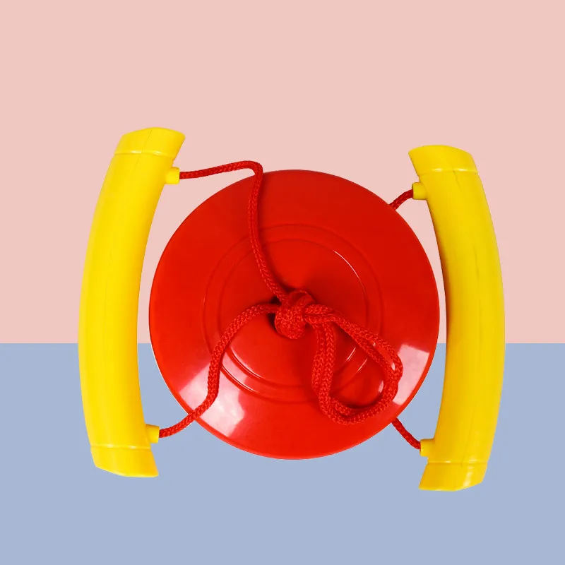 Красный Happymaty дети Pull disk спортивная игра фитнес-оборудование выдвижной диск Тяговый канат прочность фитнес инструменты открытый игрушки для детей - Цвет: Красный