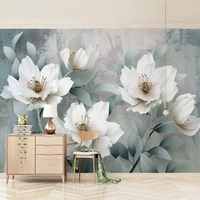 custom photo wallpaper painting 3d stereo flowers wall murals living room sofa tv background wall paper modern home decor room