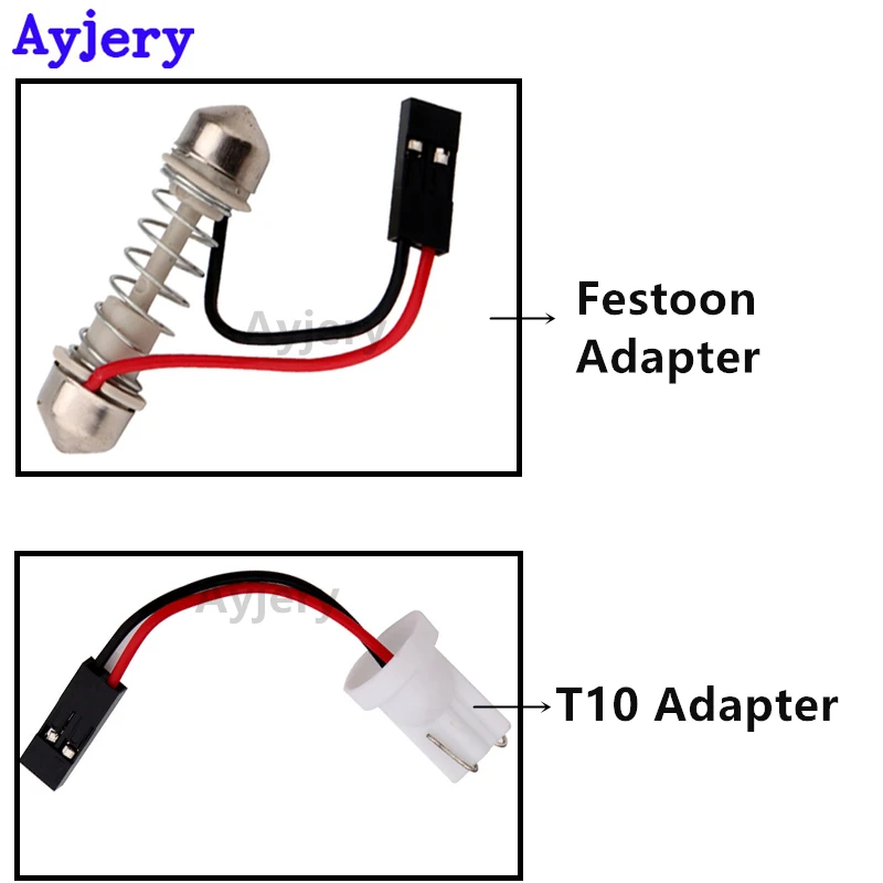 Панельные светодиодные лампы AYJERY 6 шт. s T10 2835 8 Smd для автомобисветильник фар