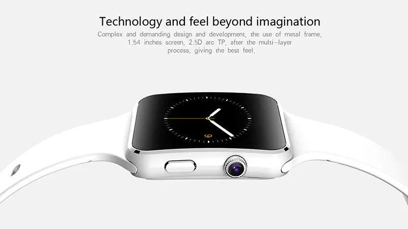 Новый smart watch phone x6 дуги часы smartwatch сим tf поддерживается Bluetooth Часы Для Android ios 1.3 МП