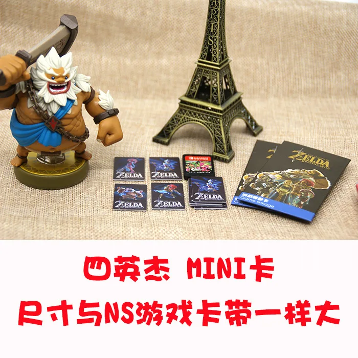 24 шт./лот, игровая nfc-карта Zelda, новинка, установка данных, переключатель NS, тег для amiibo, мини Стандартная карта, Ntag215, Коллекционная монета, тег