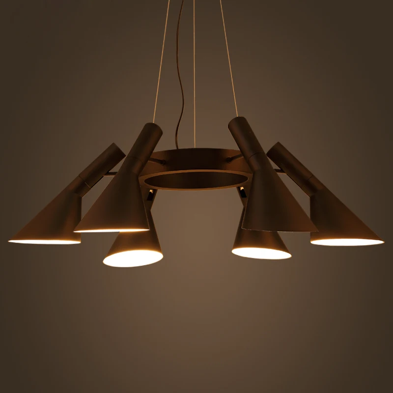 Винтажный железный подвесной светильник светодиодный в стиле индастриал лофт